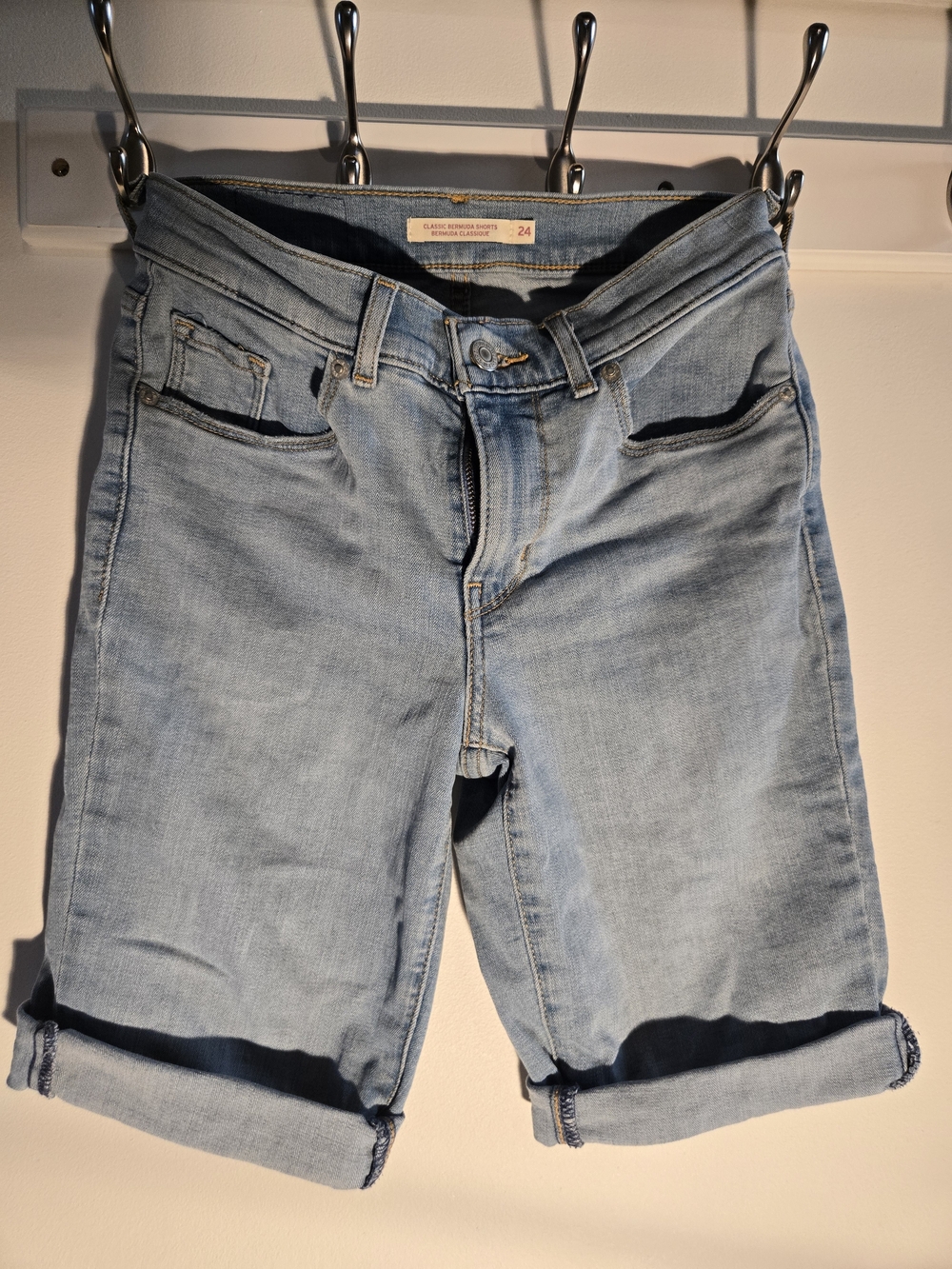 Levi's Light Blue Denim Jean Shorts